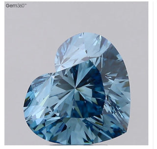3.00 Ct Heart Cut Fancy Vivid Blue Diamond * IGI Certified  By Chelsea Leigh and Company