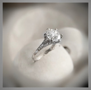 2.03 Carat Edwardian Antique Vintage Style Diamond BLOOMINGTON STYLE, CIRCA 1900 Engagement Ring  *** By Chelsea Leigh and Company