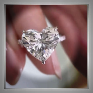 2.35 Carat Heart Cut  Diamond Solitaire Engagement Ring VS2 *** By Chelsea Leigh and Company