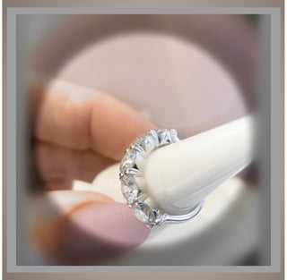 Quick Ship**5.39 Ct  Brilliant Cut Round  5 Diamond Demi Band *Ideal Cut, VVS Clarity, F Color, IGI Certified**By Chelsea Leigh and Company