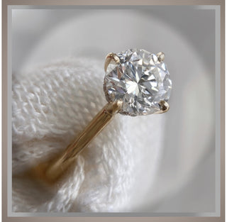 1.60 Ct. Brilliant Cut Round Diamond Solitaire w/ East West Prongs  Engagement Ring VS2 *** By Chelsea Leigh and Company