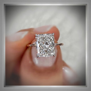 On Sale ***3.00 Ct Radiant  Cut Diamond Solitaire Engagement Ring  VS1 14K & Platinum ***By Chelsea Leigh and Company
