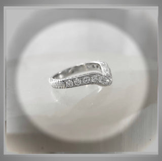 On Sale***3.50 Ct Pear cut Diamond Edwardian Style Engagement Ring Platinum   *** By Chelsea Leigh and Company