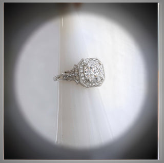 2.65 Carat Edwardian Antique Vintage Style  Diamond Engagement Ring *** By Chelsea Leigh and Company