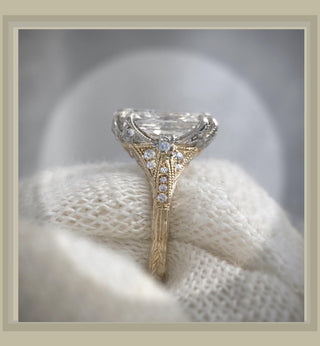 4.05 Ct Edwardian Antique Vintage Style Radiant  Diamond BLOOMINGTON STYLE, CIRCA 1900 Engagement Ring *By Chelsea Leigh and Company