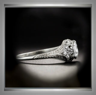 1.45 Carat Art Deco Antique Style  Diamond Engagement Ring VVS2 *** By Chelsea Leigh and Company