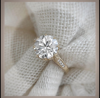 On Sale** 2.55 Carat Edwardian Antique Style  Diamond Engagement Ring  *** By Chelsea Leigh and Company