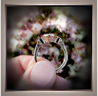 1.38 Ct Pink Diamond Bezel Set Antique Vintage Style Ring VS1 *** By Chelsea Leigh and Company