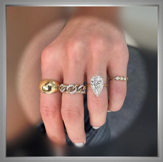 On Sale  3.68 Ct  Brilliant Cut Pear Diamond Solitaire Engagement Ring  *** By Chelsea Leigh and Company