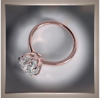 2 Carat Carat Brilliant Cut Round  Diamond 6 Prong  Solitaire Engagement Ring VVS2 *** Rose Gold*** By Chelsea Leigh and Company