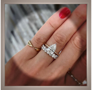 OnSale ***2.60 Ct  Brilliant Cut Pear Diamond Solitaire Engagement Ring *** By Chelsea Leigh and Company