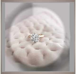 3.00 Ct Brilliant Cut Round Diamond  Solitaire 14K Yellow Gold