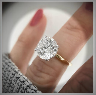 On SALE *** *** 4.60 Carat Brilliant Cut Round Diamond Solitaire  set in 14K Gold *** By Chelsea Leigh and Company