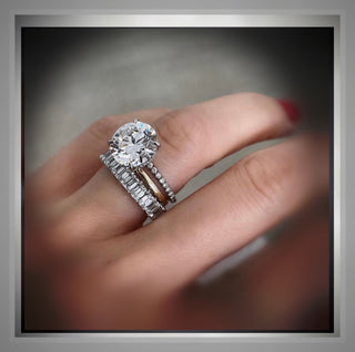 On Sale *** 4.05 Carat Brilliant Cut Round Diamond Solitaire Engagement Ring   *** FREE WEDDING BAND*** By Chelsea Leigh and Company