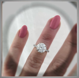 On Sale *** 3.60 Carat Brilliant Cut Round Diamond Solitaire Engagement Ring  ***By Chelsea Leigh & Company