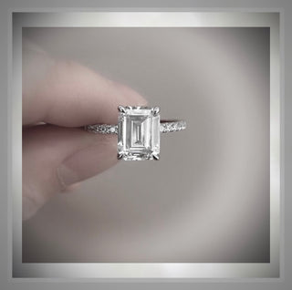 Price Reduced*** 3.50  Ct Emerald Cut Diamond Solitaire Engagement Ring VVS2  *** By Chelsea Leigh and Company