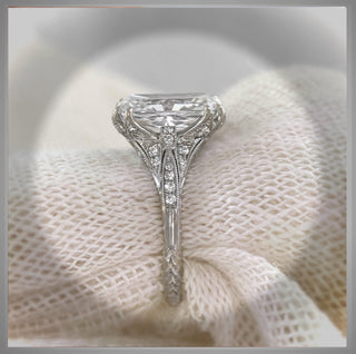 2.65 Ct Edwardian Antique Vintage Style Platinum Lozenge  Diamond BLOOMINGTON STYLE,CIRCA 1900 Engagement Ring *By Chelsea Leigh and Company