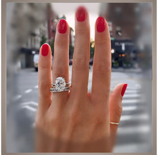 On SALE *** 5.00 Carat Oval  Cut Whisper Thin Diamond Solitaire Engagement Ring VS1 E ***   By: Chelsea Leigh and Company
