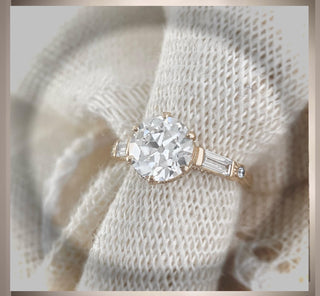 2.65 Ct  Edwardian Antique Vintage Style  OEC Diamond  Engagement Ring Old European  Cut *** By Chelsea Leigh & Company