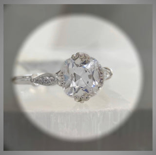 SALE** * 2.10 Ct Old Mine /Antique Cushion Cut or Old European cut  Diamond Engagement Ring  ***By Chelsea Leigh and Company