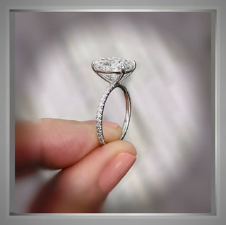 On SALE***5.65 Ct Cushion Cut Diamond Solitaire Engagement Ring     Certifed***By Chelsea Leigh and Company