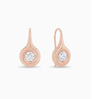 2.11 Ct  Orb Drop Puffy Bezel Earrings  French Wire Special Occasion  GIA Certified Wedding Bridal Earrings  ***By Chelsea Leigh and Company