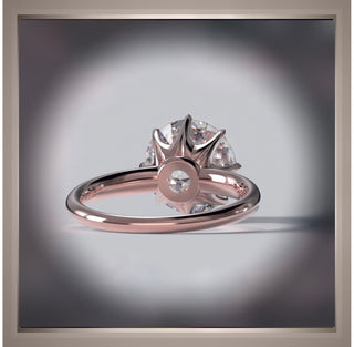 2 Carat Carat Brilliant Cut Round  Diamond 6 Prong  Solitaire Engagement Ring VVS2 *** Rose Gold*** By Chelsea Leigh and Company