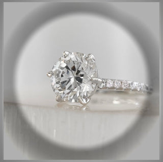 On Sale*** 2.50 Carat Brilliant Cut Round Diamond Solitaire Engagement Ring VS1 F ***By Chelsea Leigh & Company