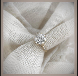 On Sale** 2.55 Carat Edwardian Antique Style  Diamond Engagement Ring  *** By Chelsea Leigh and Company