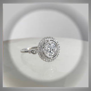 2.08 Carat Edwardian Antique Vintage Style  Filigree Diamond Engagement Ring *** By Chelsea Leigh and Company