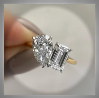 Toi et Moi  4.01 Carat Two Stone Diamond Ring   VVS2 E