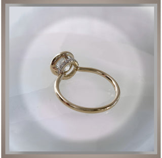 2.10 Ct. Bezel Set Round Diamond Engagement Ring  14KYG *** By Chelsea Leigh and Company
