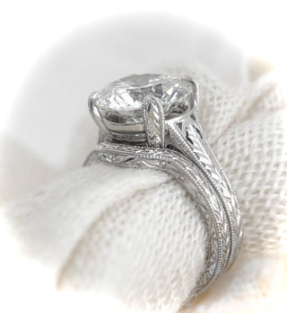 New Sale Price *** 2.50 Ct. Edwardian Antique Vintage Style Round Diamond HANDCRAFTED  Engagement Ring   ***  By Chelsea Leigh & Company