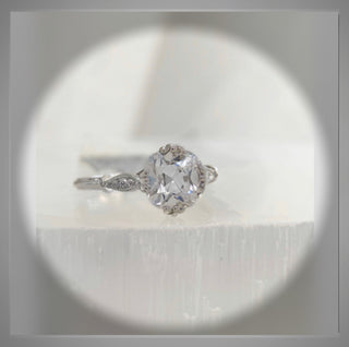 SALE** * 2.10 Ct Old Mine /Antique Cushion Cut or Old European cut  Diamond Engagement Ring  ***By Chelsea Leigh and Company