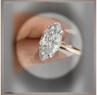 On SALE***3.15 Ct Marquise cut Diamond Halo Engagement Ring VS1 By: Chelsea Leigh and Company *** Save 7g