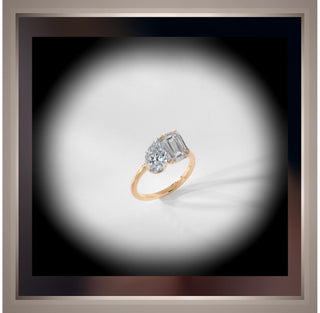 Toi et Moi  4.01 Carat Two Stone Diamond Ring   VVS2 E