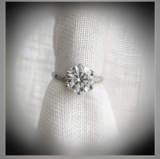 1.63 Ct Edwardian Antique Vintage Style Diamond  BLOOMINGTON STYLE,  Circa 1920 Engagement Ring 14K *** By Chelsea Leigh and Company