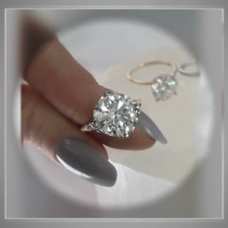 On Sale ***4.10 Carat Brilliant cut Diamond Round  Solitaire Engagement Ring  ***   By Chelsea Leigh and Company