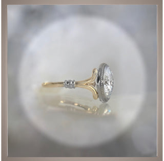 Sale*** 2.00 Ct. Bezel Set Round Diamond Engagement Ring 14KYG & Platinum *** By Chelsea Leigh and Company