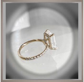 On Sale ***4.40 Ct Emerald Cut Diamond Solitaire  VS1 E *** By Chelsea Leigh and Company