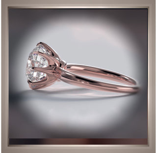 2 Carat Carat Brilliant Cut Round  Diamond 6 Prong  Solitaire Engagement Ring VVS2 *** Rose Gold*** By Chelsea Leigh and Company