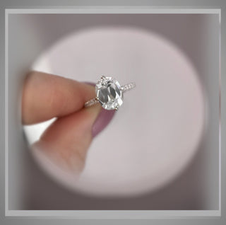 3.46 Ct Antique Cushion Cut Diamond Solitaire  Compass set Engagement Ring  ** IGI Certified*** By ChelseaLeigh and Company