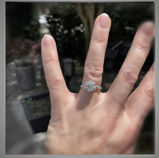 2.55 Ct Edwardian Antique Vintage Style Diamond BLOOMINGTON STYLE, Engagement Ring VS1*** By Chelsea Leigh and Company