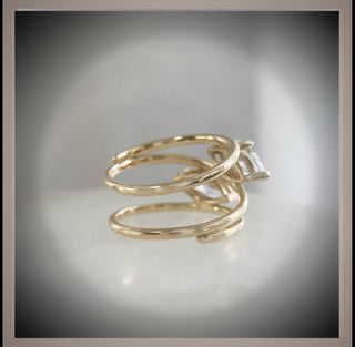 Quick Ship***On SALE***2.25 Ct Double Marquise cut Diamond Helix Engagement Ring VS1  E ***By Chelsea Leigh and Company