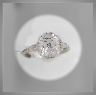SALE** * 2.10 Ct Old Mine /Antique Cushion Cut or Old European cut  Diamond Engagement Ring  ***By Chelsea Leigh and Company