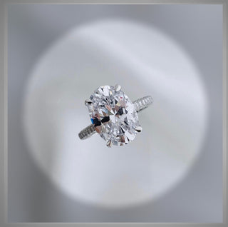 On Sale***3.71  Carat Brilliant Cut Oval Diamond Solitaire Engagement Ring VS1 *** By Chelsea Leigh and Company