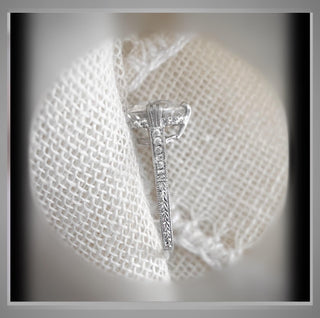 NEW *** 3.40 Ct  Edwardian Antique Vintage Style  Engagement Ring*** Brilliant or European Cut Round Diamond  *** By Chelsea Leigh & Company