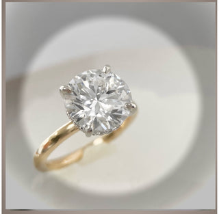 On Sale***3.10 Carat Brilliant Cut Round Diamond Solitaire set in 14K Yellow or White Gold***SAVE 10G **By Chelsea Leigh and Company