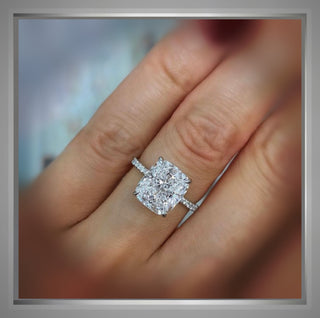 On SALE***5.65 Ct Cushion Cut Diamond Solitaire Engagement Ring     Certifed***By Chelsea Leigh and Company