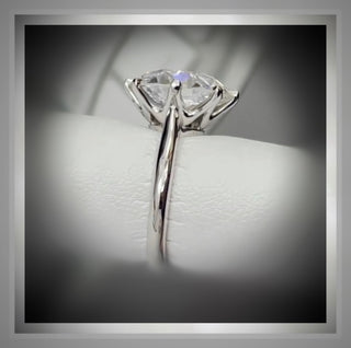 3.00 Carat OEC Old European cut Diamond Antique Vintage Style  Engagement Ring *** By Chelsea Leigh and Company